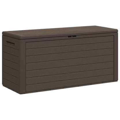 Baule da Giardino Marrone 116x44x55 cm