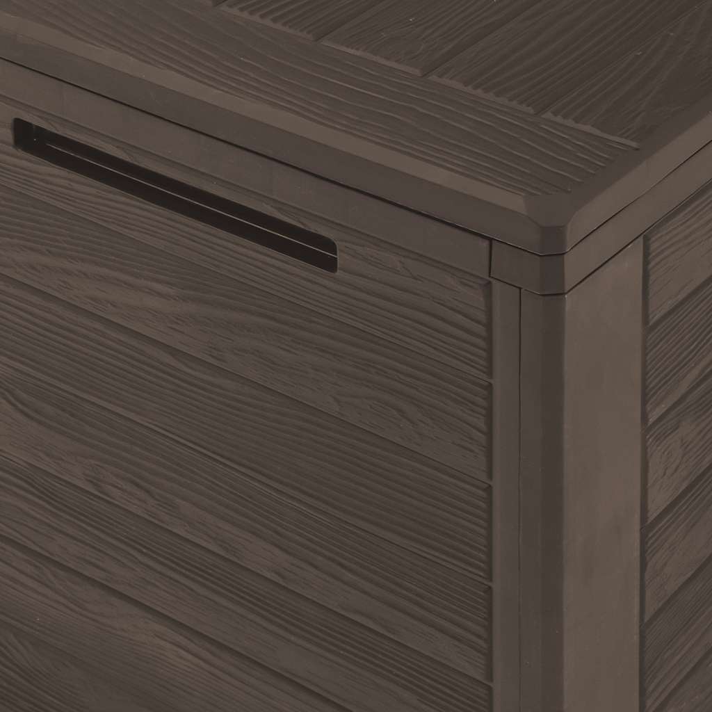 Baule da Giardino Marrone 116x44x55 cm - homemem39