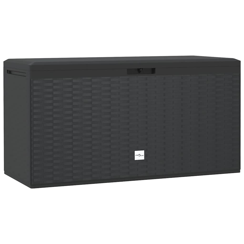 Baule da Giardino Antracite 114x47x60 cm