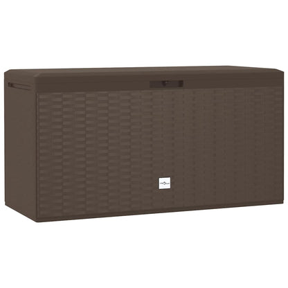Baule da Giardino Marrone 114x47x60 cm