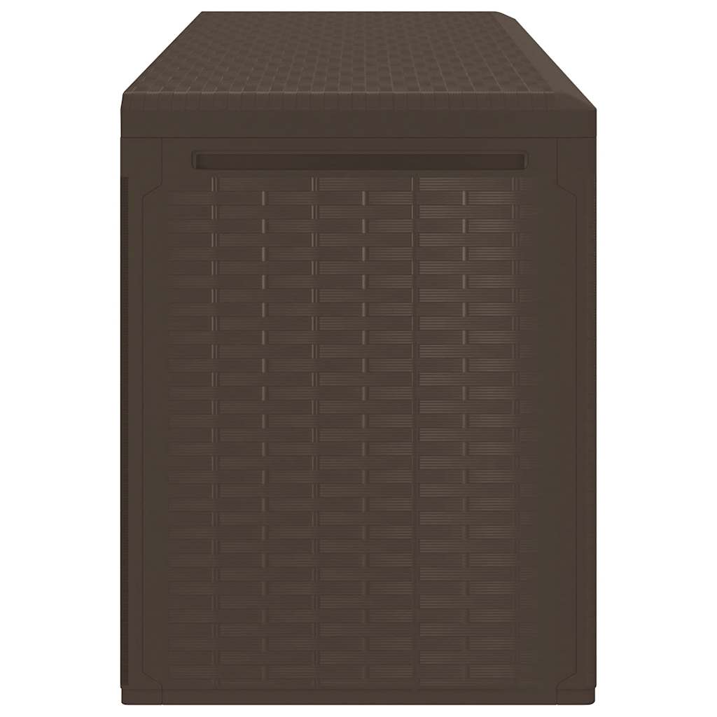Baule da Giardino Marrone 114x47x60 cm