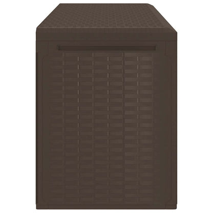 Baule da Giardino Marrone 114x47x60 cm