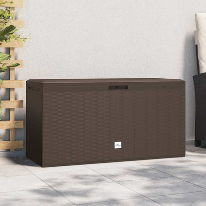Baule da Giardino Marrone 114x47x60 cm