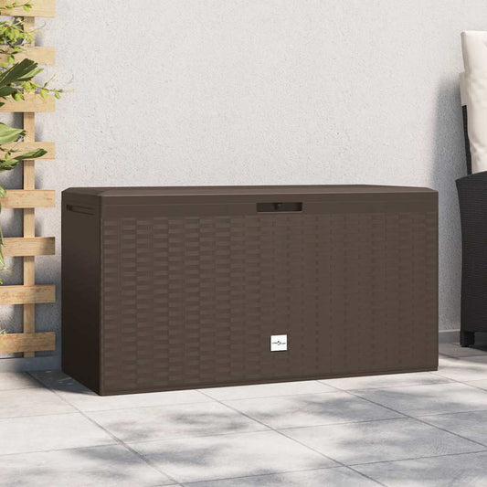 Baule da Giardino Marrone 114x47x60 cm
