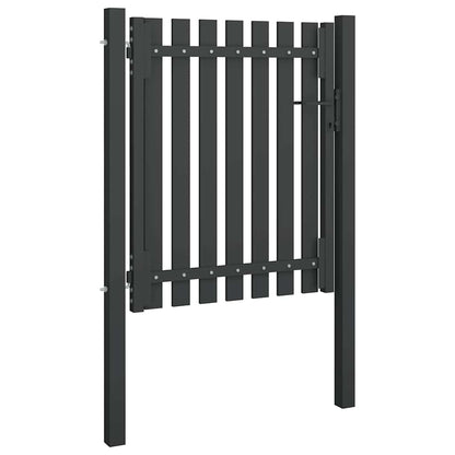 Cancello per Recinzione da Giardino in Acciaio 100x100 cm Antracite | homemem39