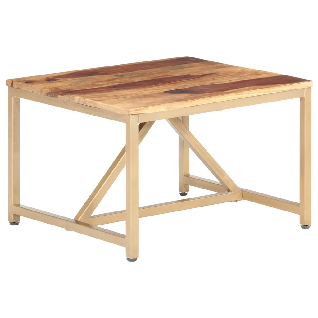 Tavolino Laterale 60x60x40 cm in Legno Massello