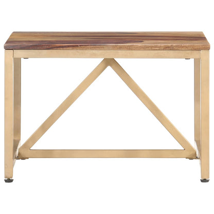Tavolino Laterale 60x60x40 cm in Legno Massello