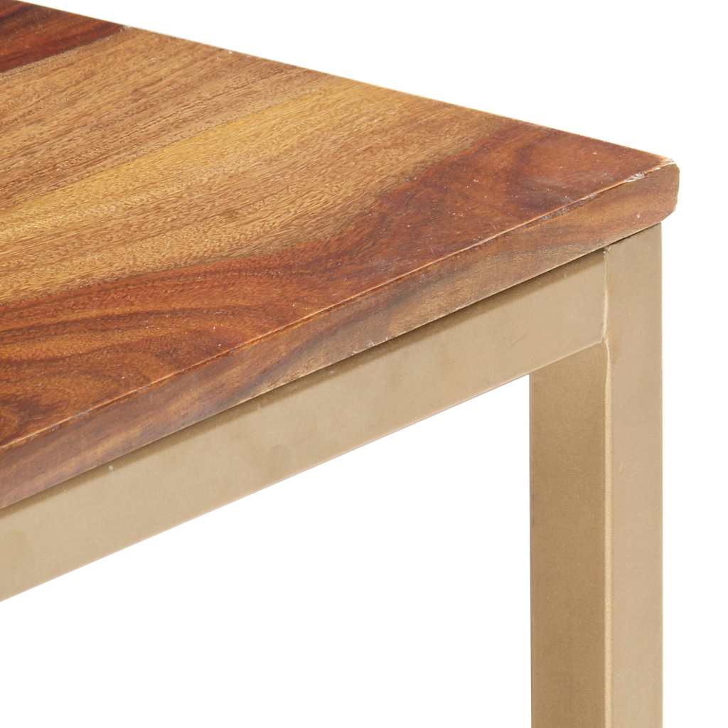Tavolino Laterale 60x60x40 cm in Legno Massello