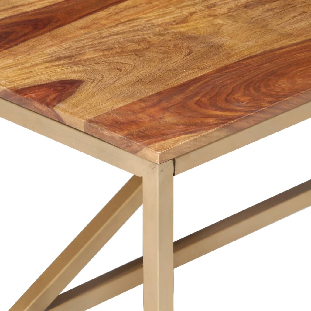 Tavolino Laterale 60x60x40 cm in Legno Massello | homemem39