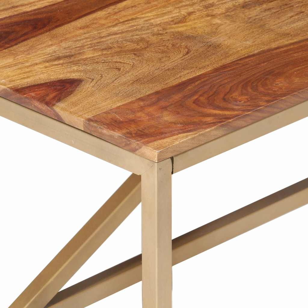 Tavolino Laterale 60x60x40 cm in Legno Massello