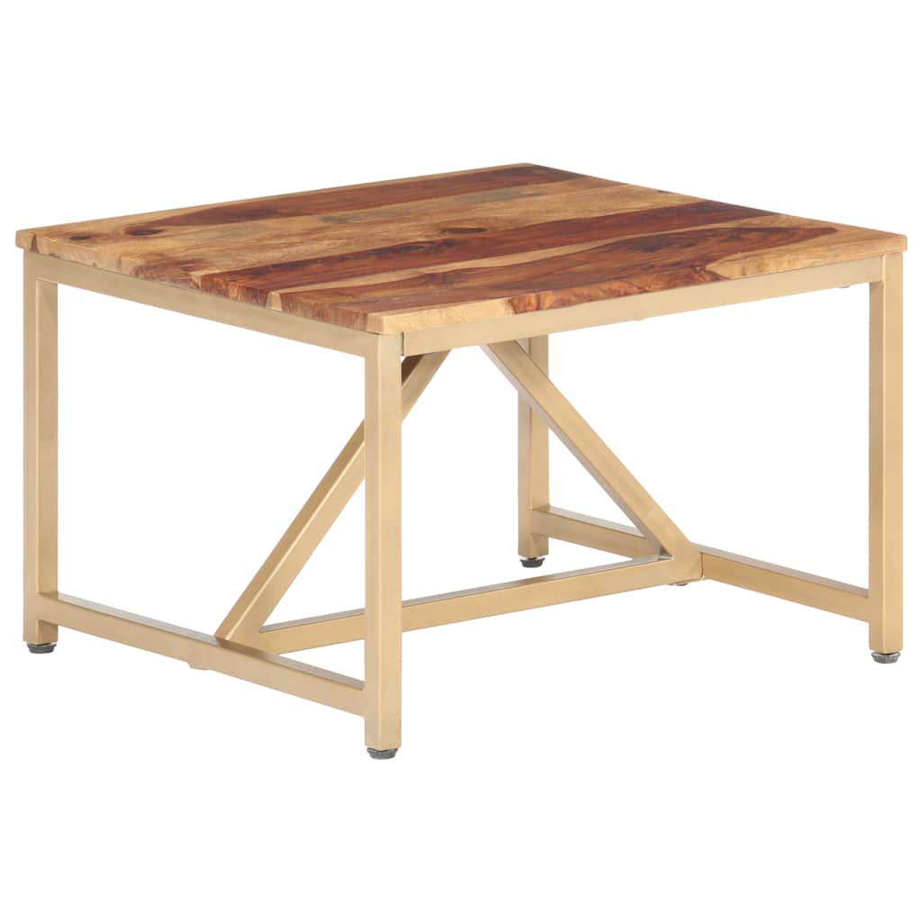 Tavolino Laterale 60x60x40 cm in Legno Massello