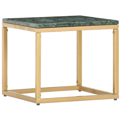 Tavolino da Salotto Verde 40x40x35 cm Pietra Vera Testura Marmo | homemem39