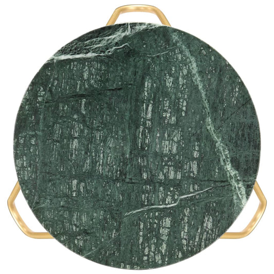 Tavolino da Salotto Verde 40x40x40 cm Pietra Vera Testura Marmo | homemem39