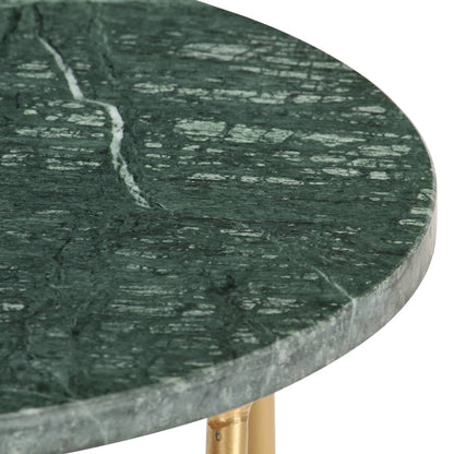 Tavolino da Salotto Verde 40x40x40 cm Pietra Vera Testura Marmo | homemem39