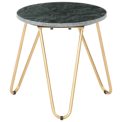 Tavolino da Salotto Verde 40x40x40 cm Pietra Vera Testura Marmo | homemem39