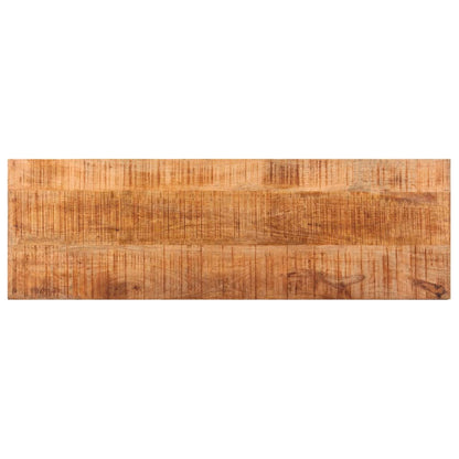 Panca 110 cm in Legno Massello di Mango e Acciaio | homemem39