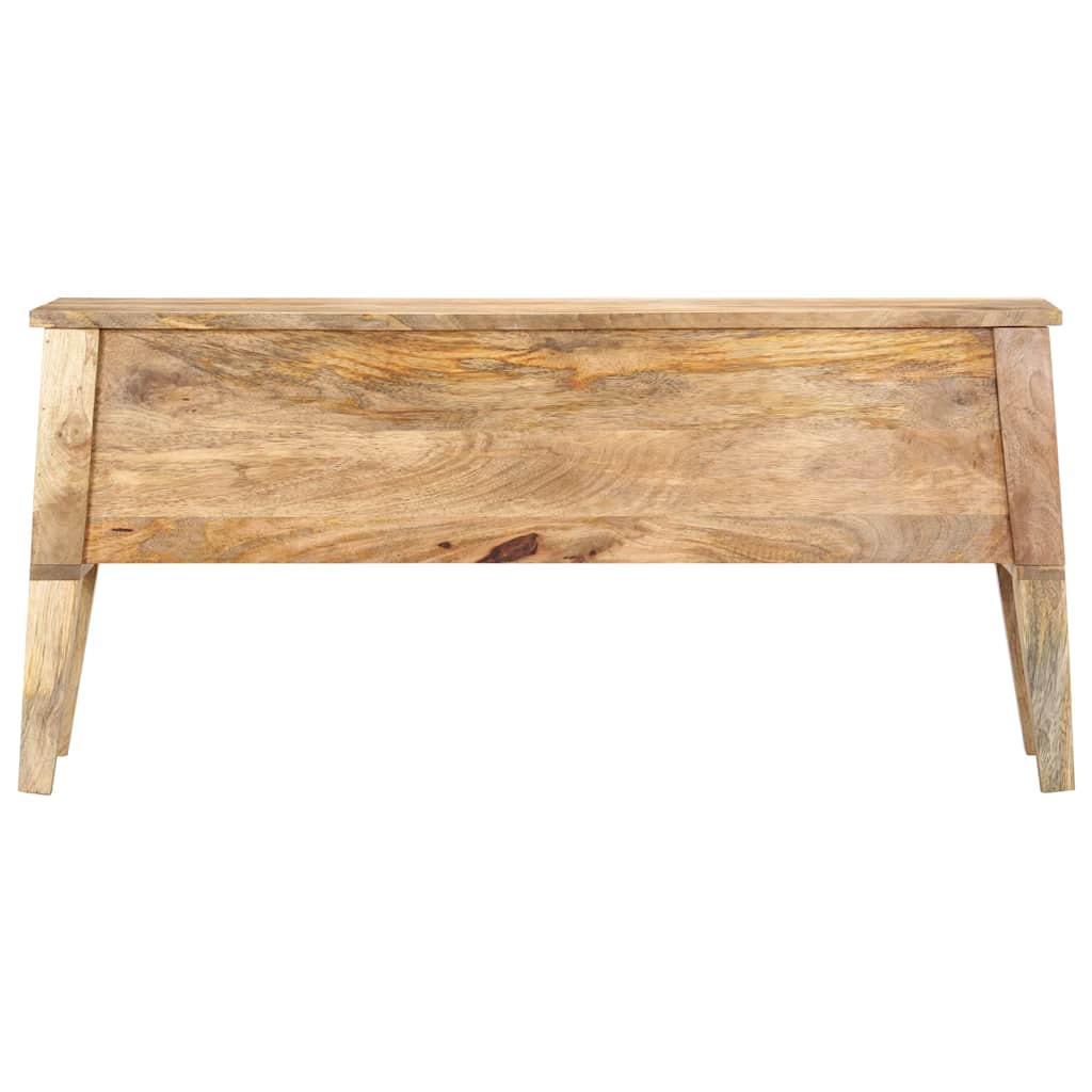 Cassa Portaoggetti 99x35x48 cm in Legno Massello di Mango