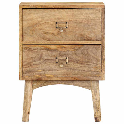 Comodino 40x35x55 cm in Legno Massello di Mango