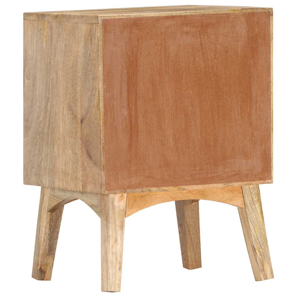 Comodino 40x35x55 cm in Legno Massello di Mango
