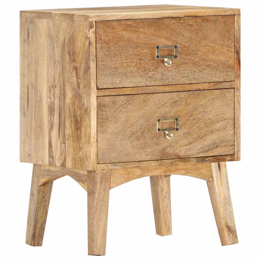 Comodino 40x35x55 cm in Legno Massello di Mango