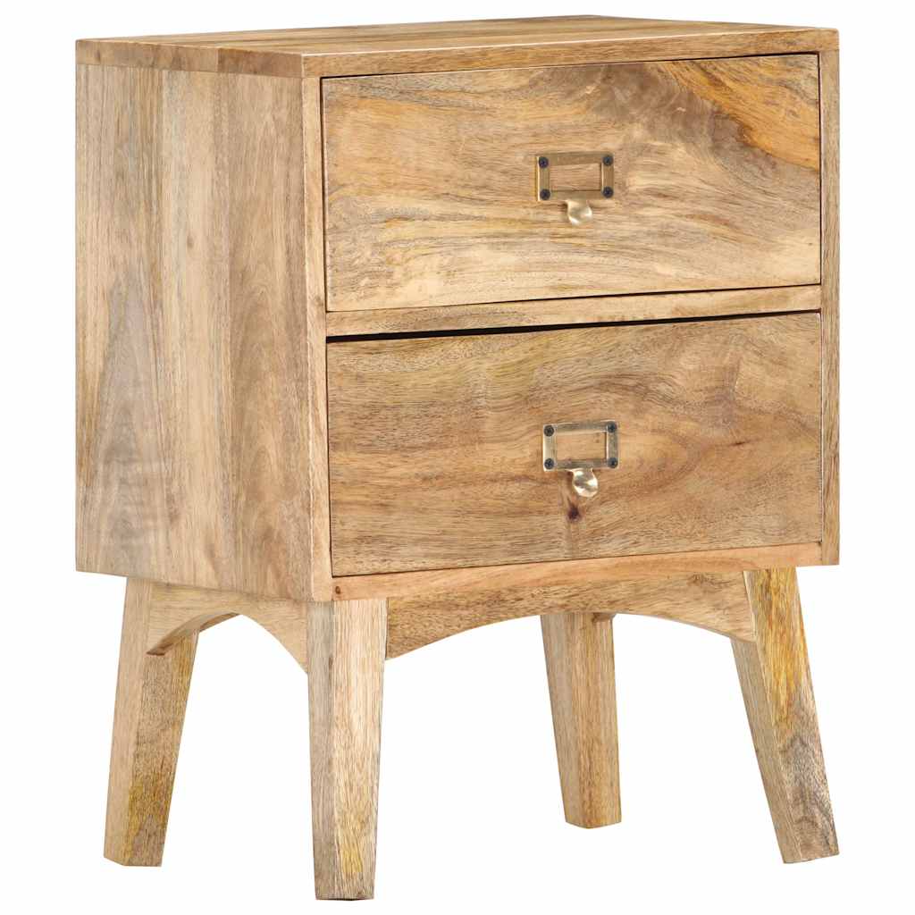 Comodino 40x35x55 cm in Legno Massello di Mango