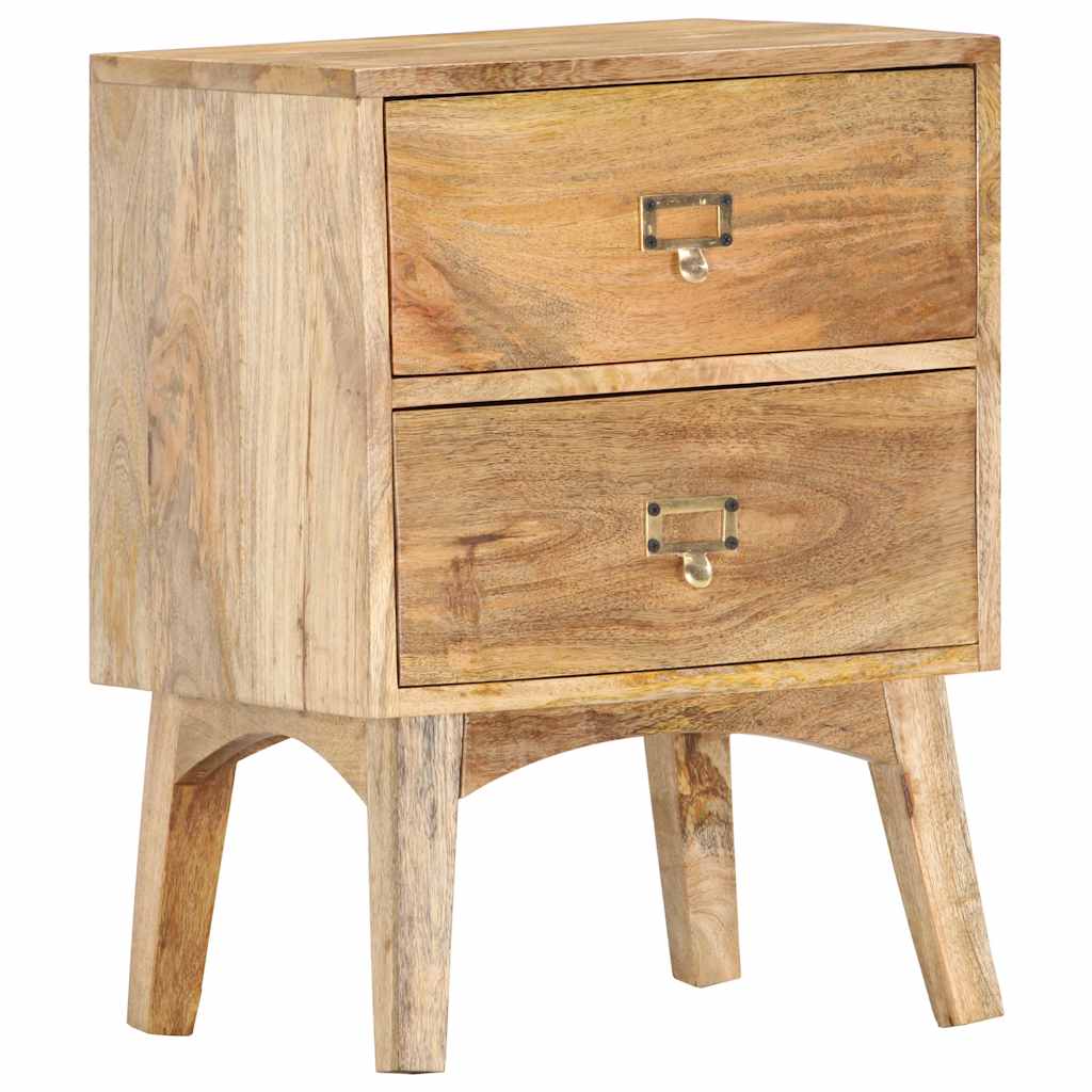 Comodino 40x35x55 cm in Legno Massello di Mango