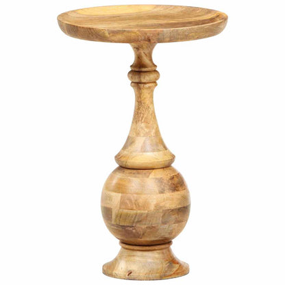 Tavolino Rotondo 43x43x66 cm in Legno Massello di Mango