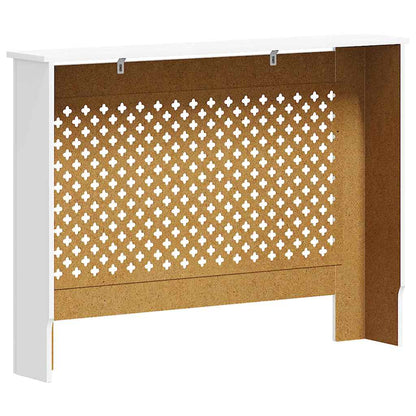 Coperture per Radiatori 2 pz Bianche 112x19x81,5 cm in MDF