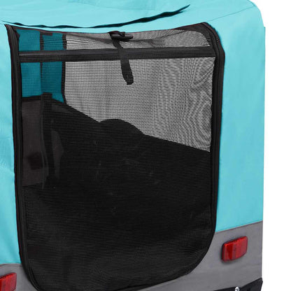 Rimorchio Bici per Animali Carrello Jogging 2in1 Blu e Grigio | homemem39
