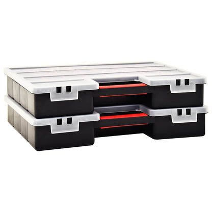 Scatole Assortimento 2 pz con Divisori 460x325x80mm in Plastica | homemem39
