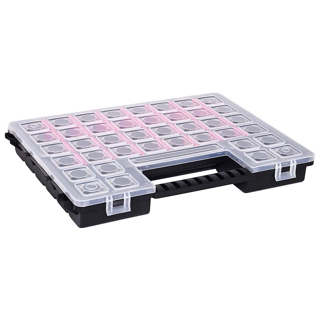 Scatole Assortimento 5 pz con Divisori 385x283x50mm in Plastica