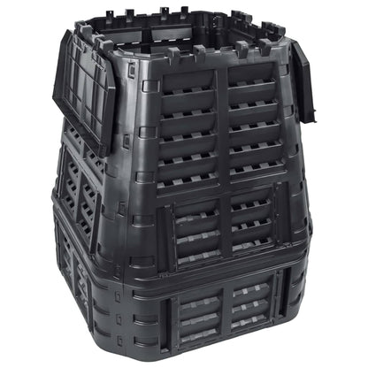 Compostiera da Giardino Nera 93,3x93,3x113 cm 740 L - homemem39