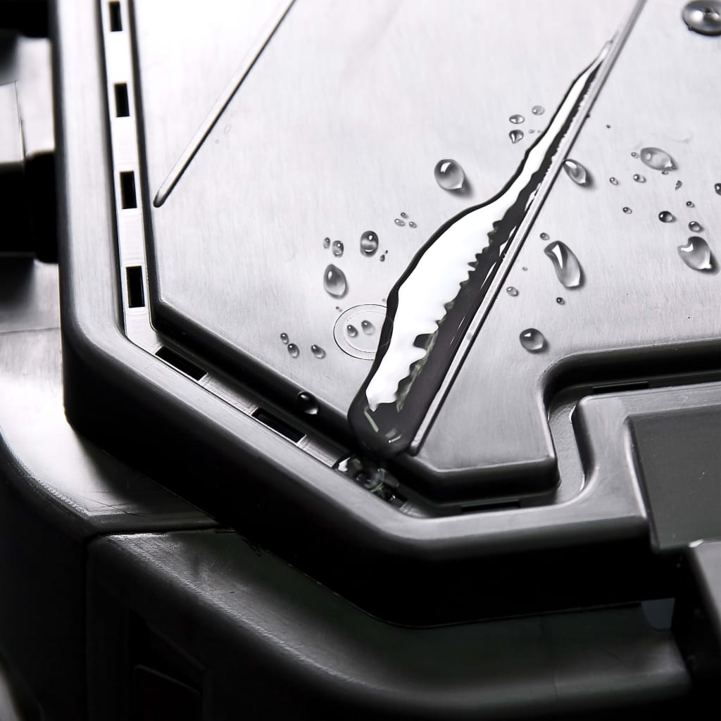 Compostiera da Giardino Nera 93,3x93,3x113 cm 740 L - homemem39