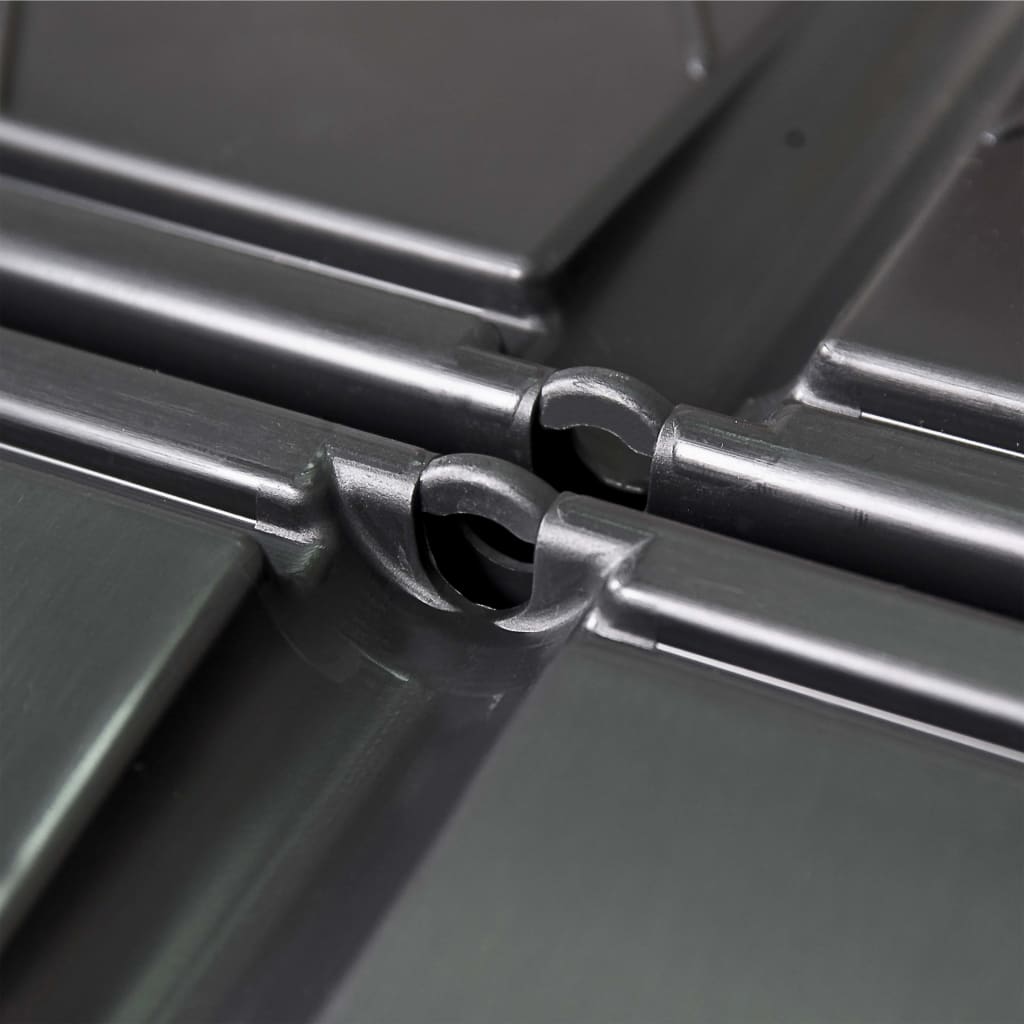 Compostiera da Giardino Nera 93,3x93,3x146 cm 1000 L - homemem39