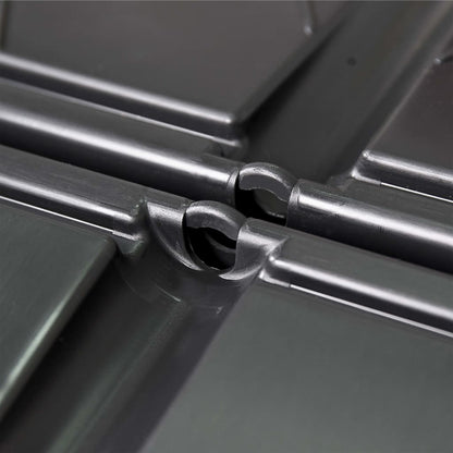 Compostiera da Giardino Nera 93,3x93,3x146 cm 1000 L - homemem39