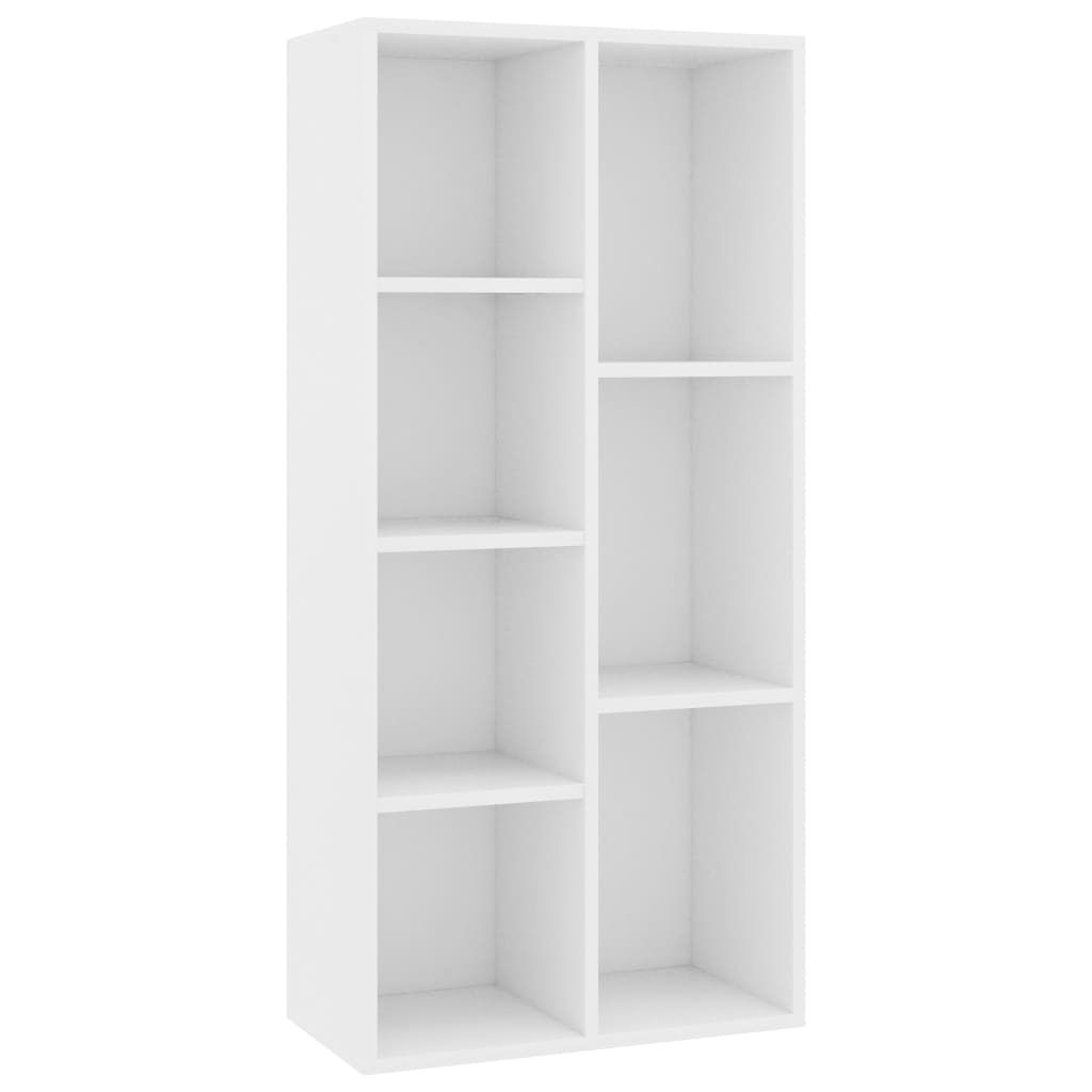 Libreria Bianca 50x25x106 cm in Legno Multistrato | homemem39