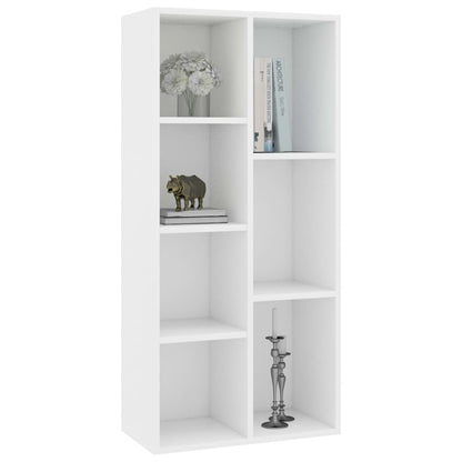 Libreria Bianca 50x25x106 cm in Legno Multistrato | homemem39