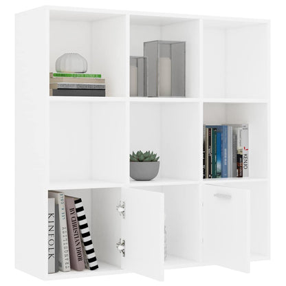 Libreria Bianca 98x30x98 cm in Legno Multistrato