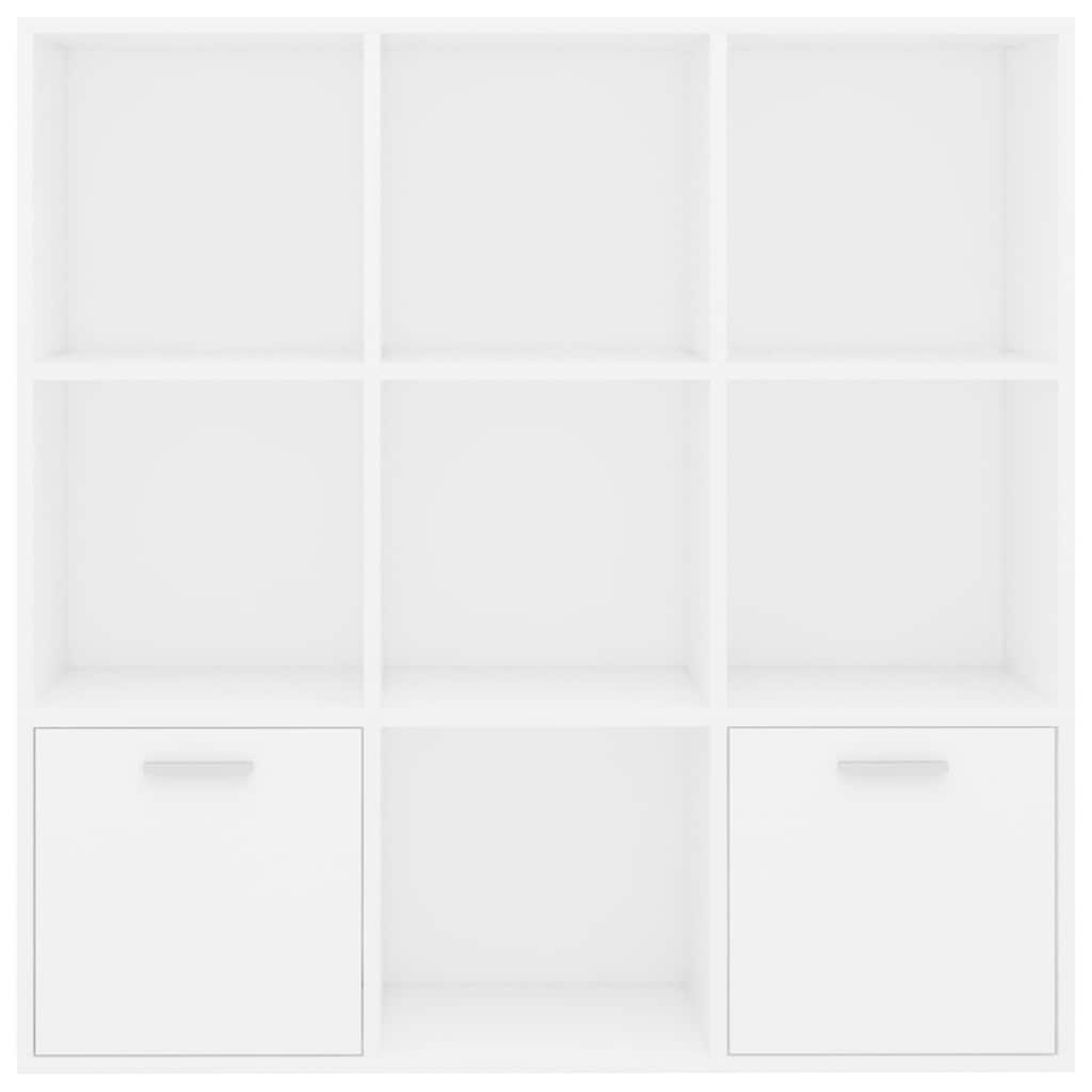 Libreria Bianca 98x30x98 cm in Legno Multistrato