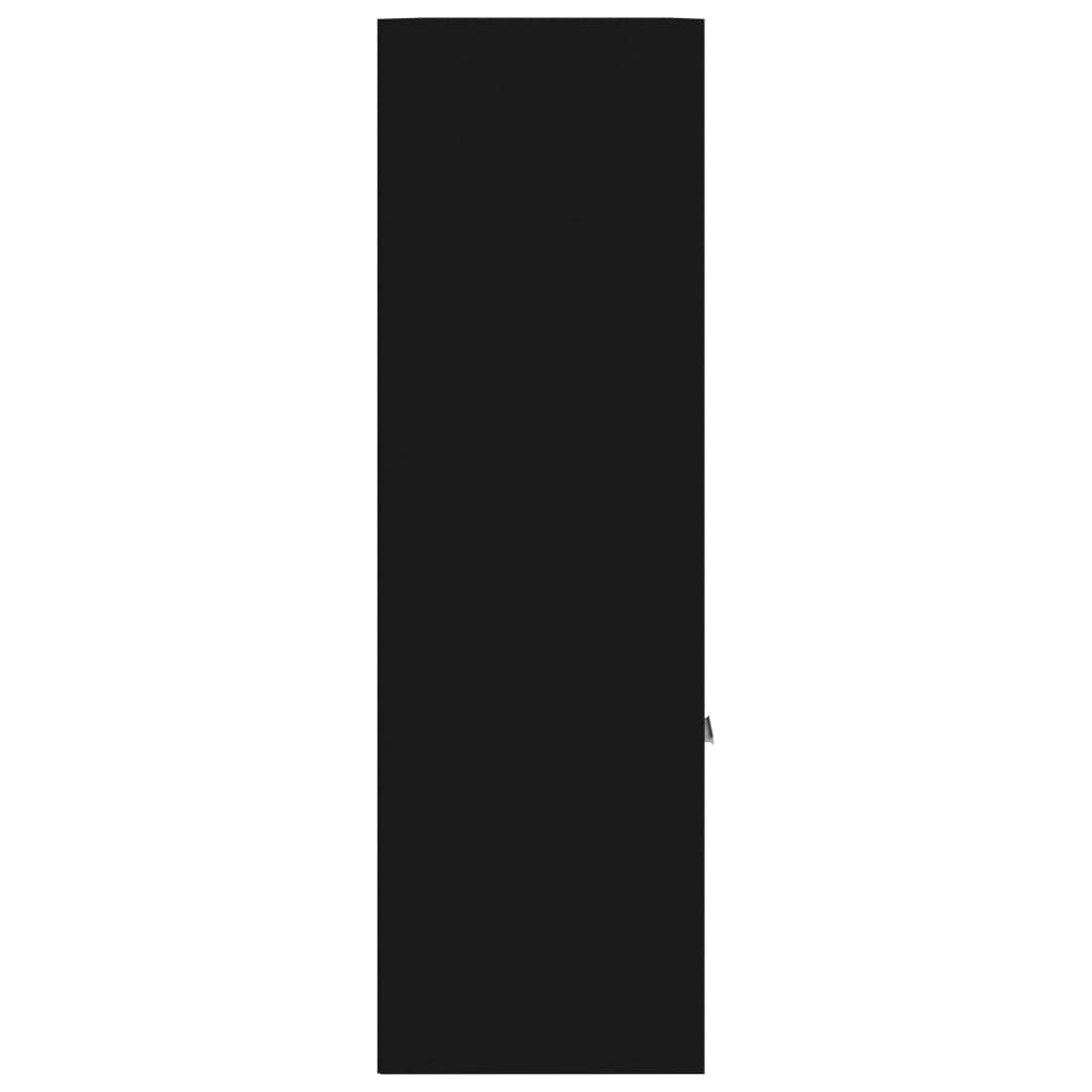Libreria Nera 98x30x98 cm in Legno Multistrato