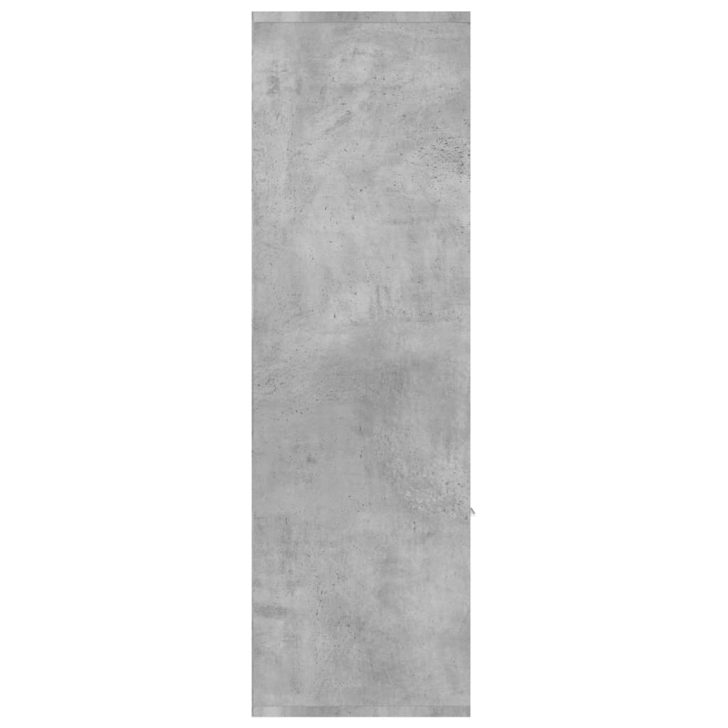 Libreria Grigio Cemento 98x30x98 cm in Legno Multistrato | homemem39