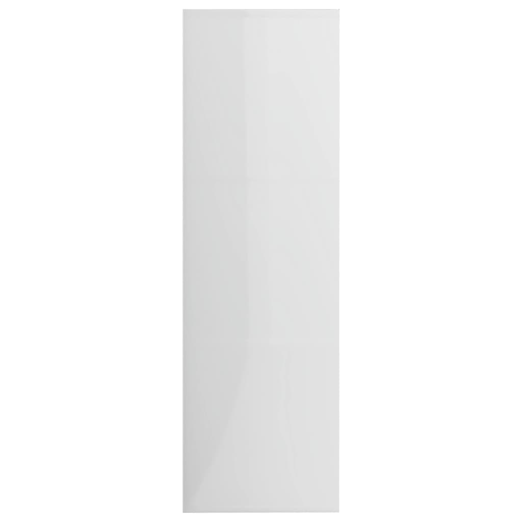 Libreria Bianco Lucido 98x30x98 cm in Legno Multistrato | homemem39