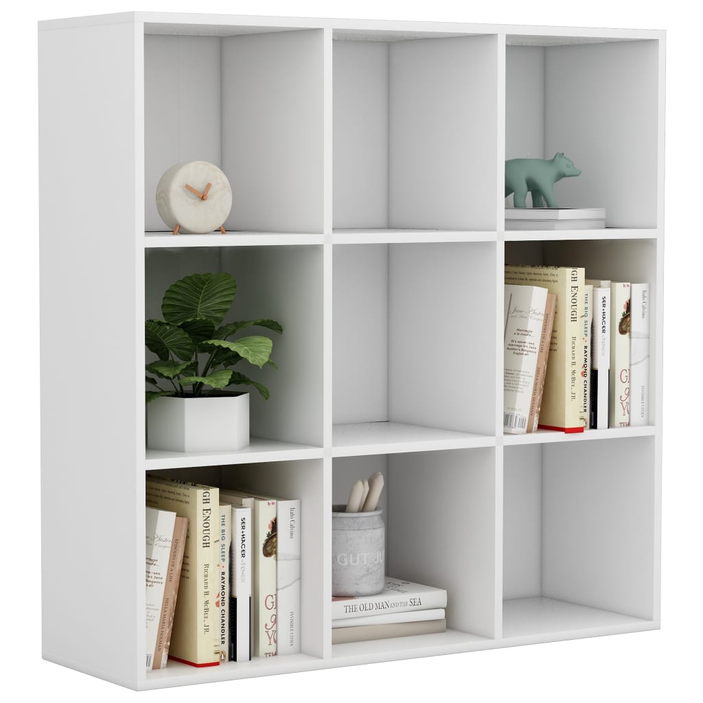 Libreria Bianca 98x29x97,5 cm in Legno Multistrato | homemem39