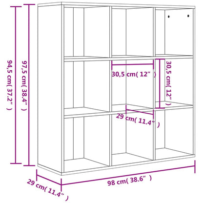 Libreria Rovere Sonoma 98x29x97,5 cm in Legno Multistrato | homemem39