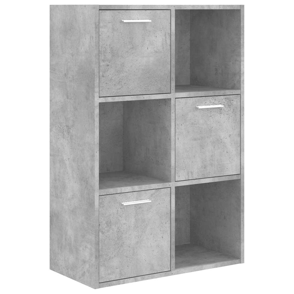 Armadietto Grigio Cemento 60x29,5x90 cm in Legno Multistrato | homemem39