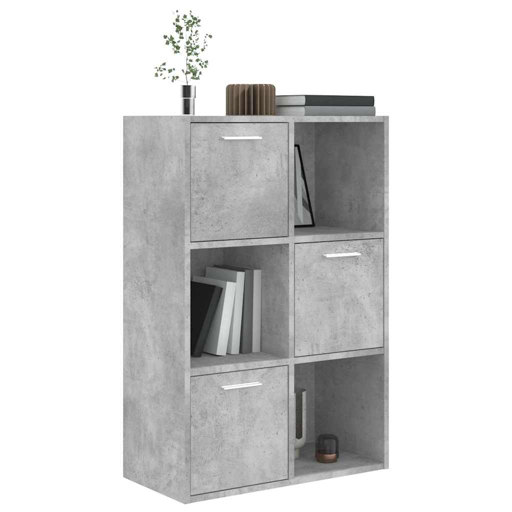 Armadietto Grigio Cemento 60x29,5x90 cm in Legno Multistrato