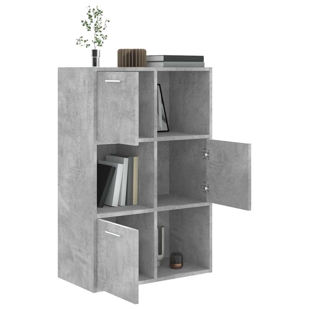 Armadietto Grigio Cemento 60x29,5x90 cm in Legno Multistrato | homemem39