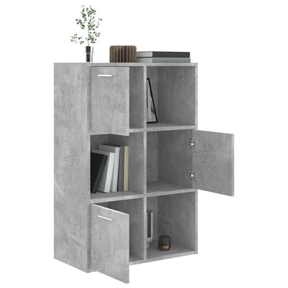 Armadietto Grigio Cemento 60x29,5x90 cm in Legno Multistrato