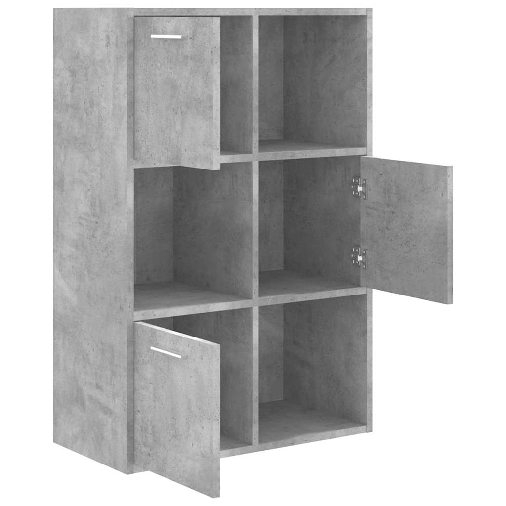Armadietto Grigio Cemento 60x29,5x90 cm in Legno Multistrato | homemem39
