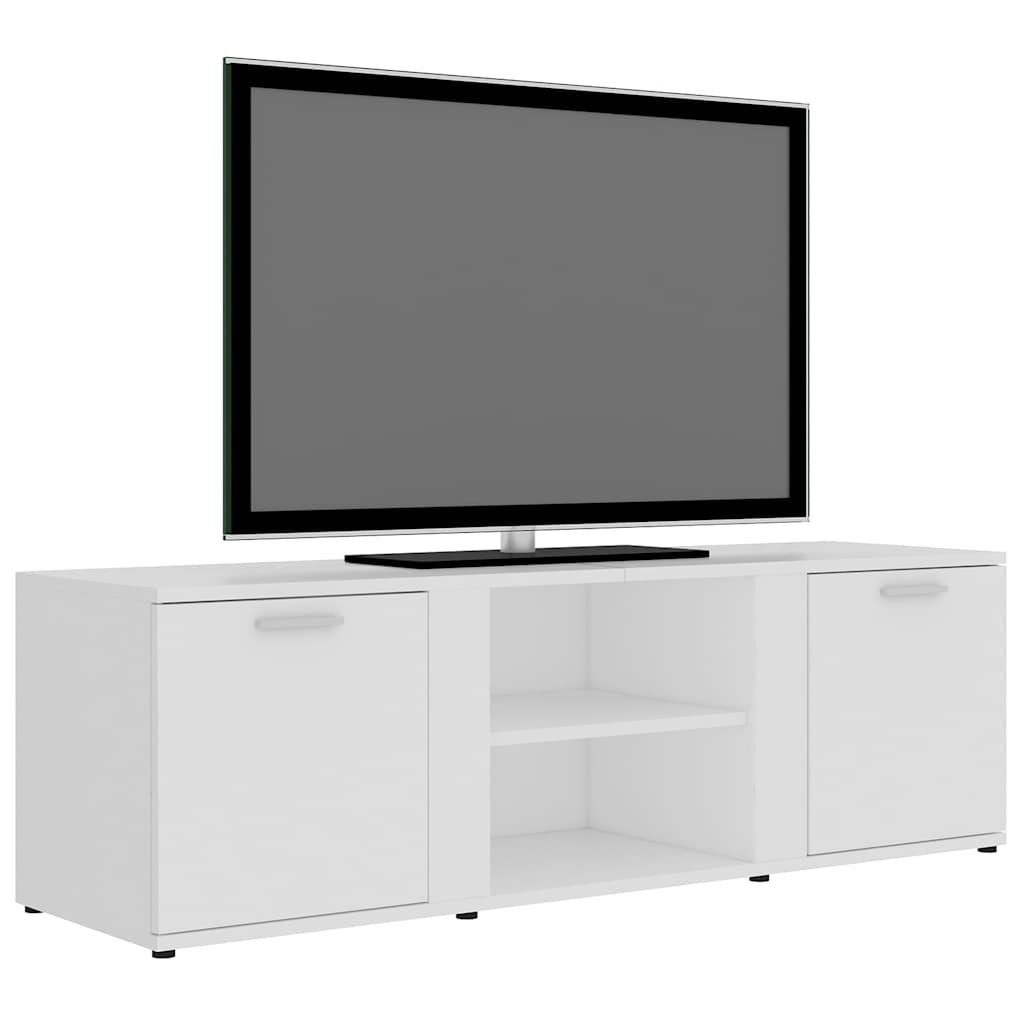 Mobile Porta TV Bianco 120x34x37 cm in Legno Multistrato